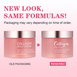 LOYOTICE Collagen Jelly Cream,Contains Niacinamide & Freeze Dried Hydrolyzed Collagen, Boosts Elasticity & Hydration,Reduce Fine Lines & Dullness,Improves Glowy Skincare Cream(3.38 fl.oz)