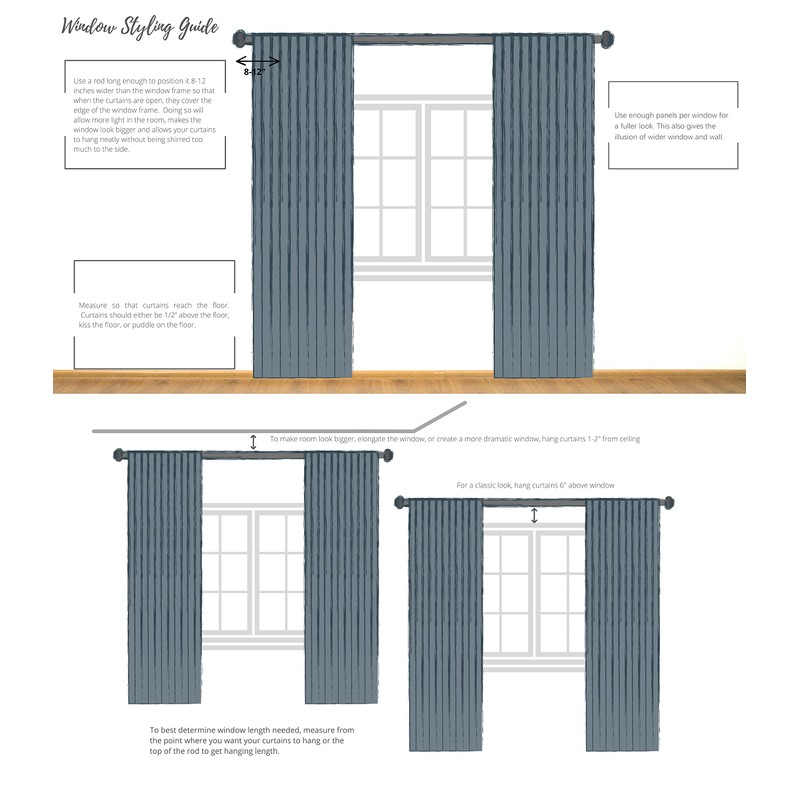 Central Park Ombre Rayon Blend Heavy Linen Texture Window Curtain