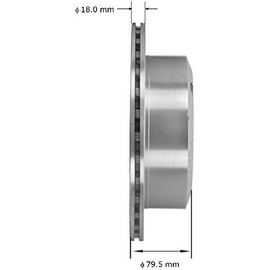 Bendix Bendix Premium PRT5864 Rear Brake Rotor for Pontiac GTO 2006-2005