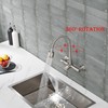 ZHYICH Wall Mount Kitchen Sink Faucet 8 Inch Center with