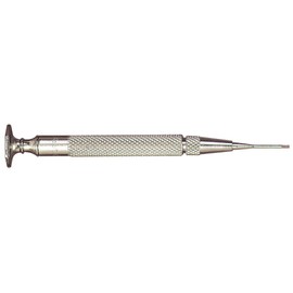 Starrett 555A Stainless Steel Jewelers Complete Screwdriver, 0.040" Head, 33/4" Length, 7/8" Blade Length