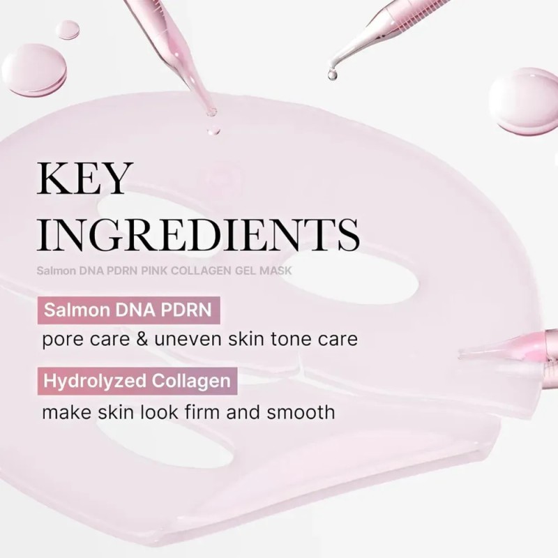 Mascarilla Gel Colágeno Pink Salmon Dna Pdrn
