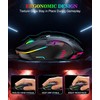 ONIKUMA GAMING Wired PC Gaming Mouse:High Precision Sensor,RGB Backlit, Adjustable