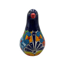 Talavera Dove Planter Animal Bird Pot Folk Art Mexican Pottery Hand Painted Indoor Outdoor Handmade Home Decor Multicolor Height 11" (Multi 2)