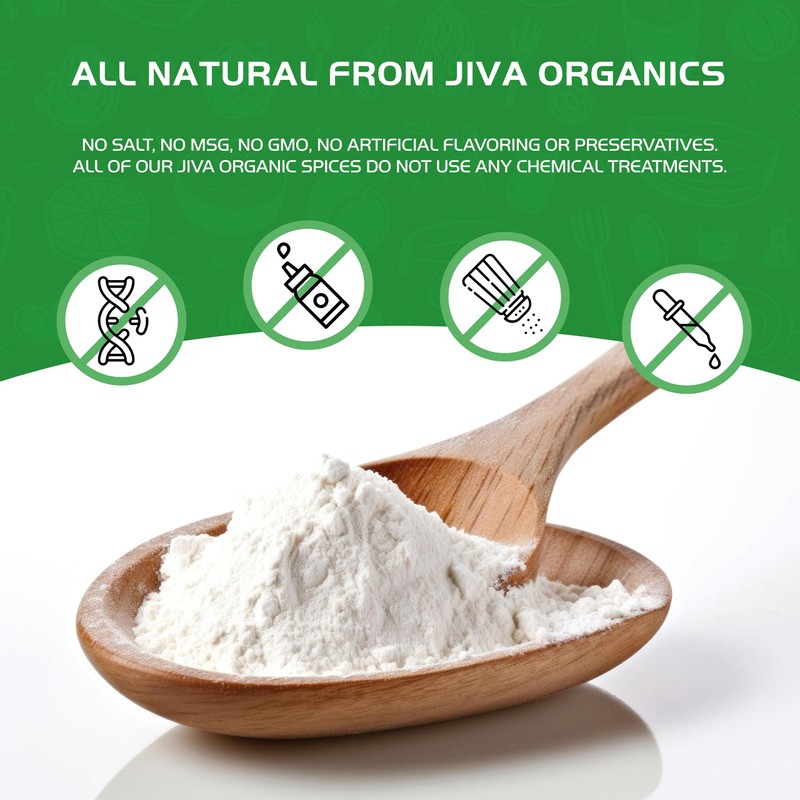 Jiva Organics Organic Arrowroot Flour (Powder) 5 Pound Bag -