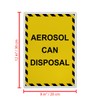 Aerosol Can Disposal Sign, 8.5 x 11 in" OSHA Compliant