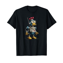 Nice Robot Farm Chicken Costume for Animals and Robots Fans T-Shirt