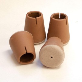 WAKI EC-002 Wide Felt Cap Slim M Size Light Brown 1 Pair