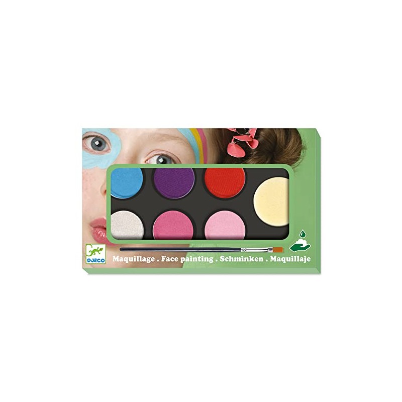 Djeco DJ09231 Make-up-Malset und Zubehör, gemischt