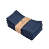 Fingercraft Cloth Napkins Set of 12, Cotton Linen Blend Napkins