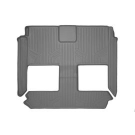 MAXLINER Floor Mats 2nd and 3rd Row Liner Grey for 2008-2018 Dodge Grand Caravan/Chrysler Town & Country (Stow'n Go Seats Only)