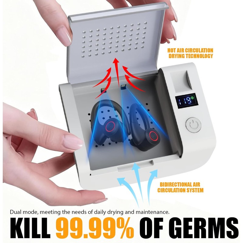 Hearing Aid Dryer Dehumidifier, Electronic Ultra Violet Device for Hearing