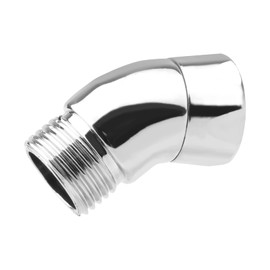 Shower Head Elbow Adapter, 135 Degree Solid Copper Spray Head Swivel Angle Adapter Handheld Hose Pipe Arm Extension Connector for Bathroom Handheld and Fixed Showers
