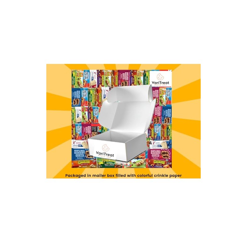 Healthy Snack Box 66 individually wrapped snack bars by VariTreats