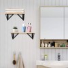 Vilobos Wall Mounted Floating Shelf Set of 3 Solid Wood