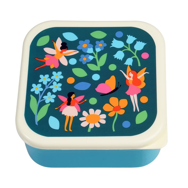 Fairies in The Garden Reusable BPA Free Snack Boxes (Set
