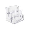 SOURCE ONE 3 Pocket Premium Clear Acrylic Business Card Holder (1 Pack)
