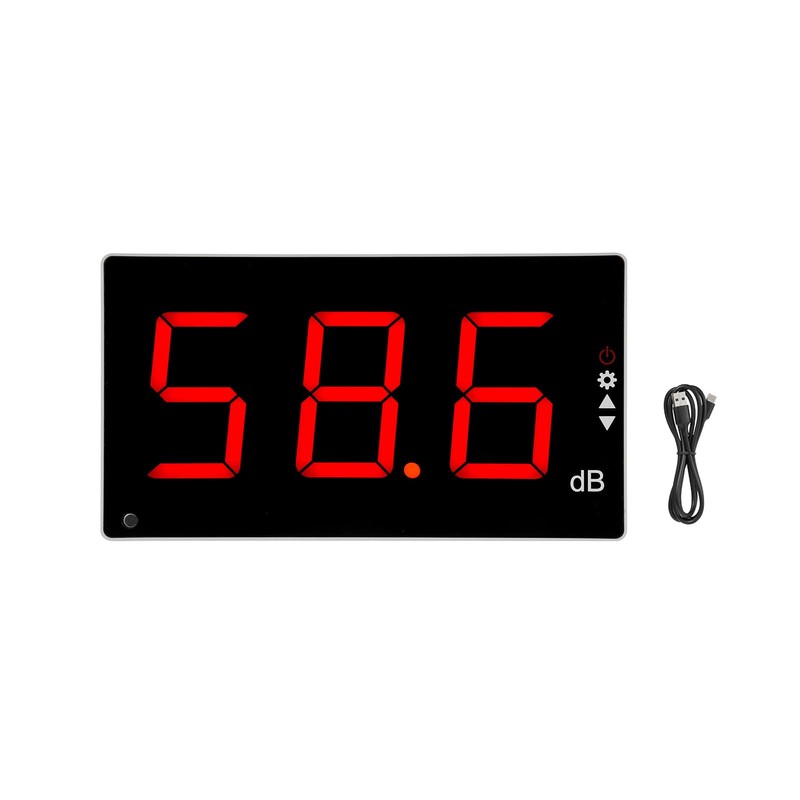 KKnoon Large LCD Screen Noise Meter Wall-mounted Digital Noise Meter