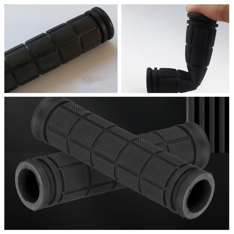 Bicycle Grips, 2PCS Rubber Handlebar Grips, Bike Handlebar Grips, Soft