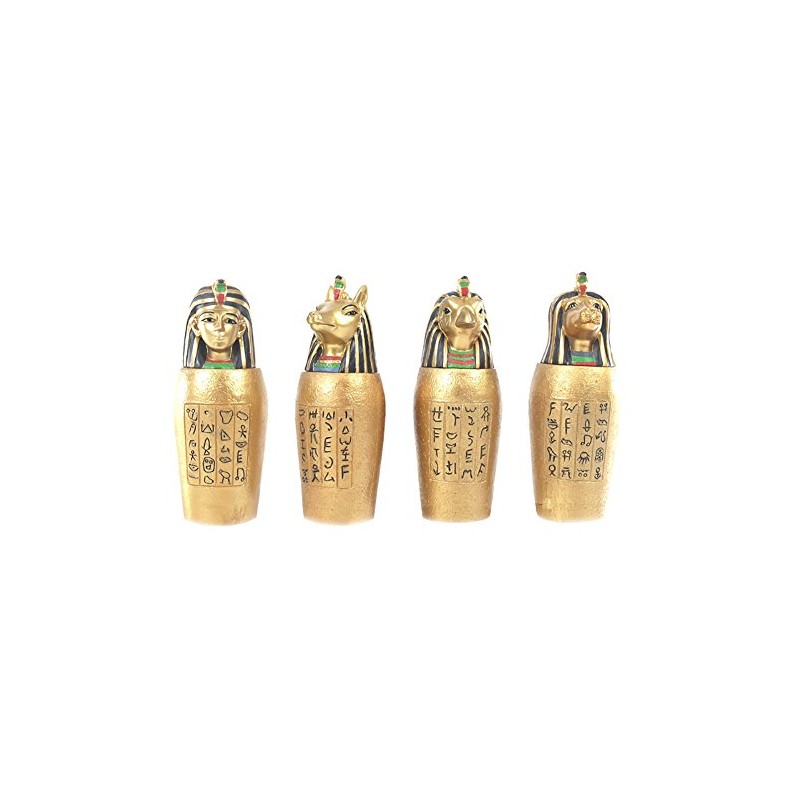 Gold Egyptian Canopic Jar, single unit randomly selected
