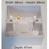 Éabcon Extra Deep Surface Mounted Back Box/Pattress 1 Gang Single