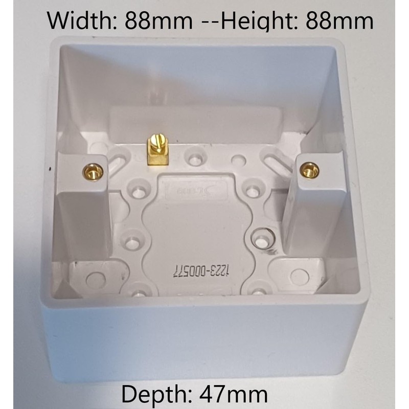 Éabcon Extra Deep Surface Mounted Back Box/Pattress 1 Gang Single