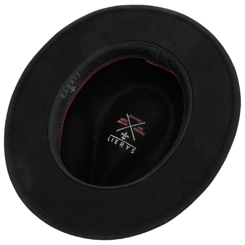 LIERYS Monterrey Traveller Wool Hat - Black Hat (54-63 cm)