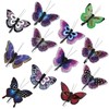 COM-FOUR® 12 x Butterfly for Decoration - Artificial Flutter Animals