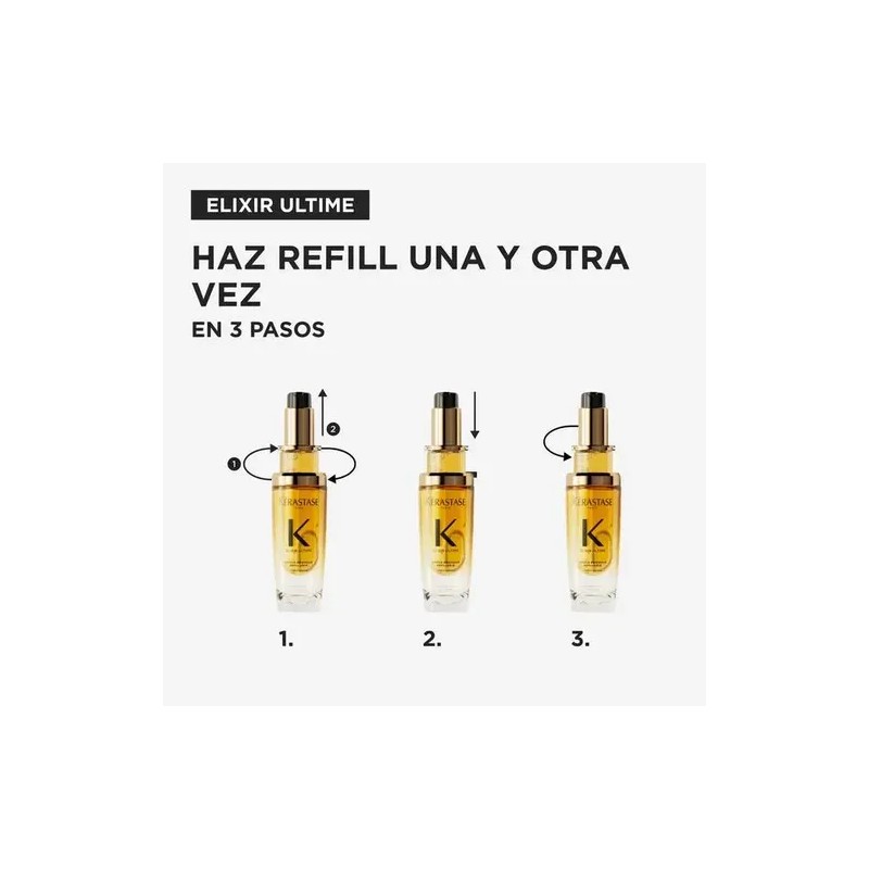 Aceite Capilar Repuesto con Nutrición, Brillo Intenso, Antifrizz y Protección