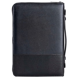 TD A4 Black Bible Case Set Fabric PVC PU-Book Cover Encouraging You to Stay FocusedSize: XL, Color: Black