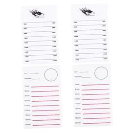 FOMIYES 4pcs Acrylic Eyelash Extension Pallet for Lash Organization Handheld Lash Holder Dual Big Eye Plates for Beauty Salons and Professionals