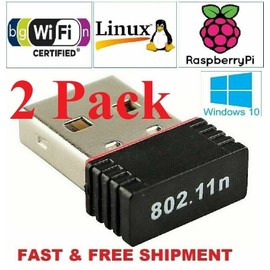 Unbranded/Generic 2 x New Realtek USB Wireless 802.11B/G/N LAN Card WiFi Network Adapter RTL8188