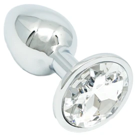 Praxia Jewelry, Plug, Small, Maximum Diameter 1.1 inches (2.8 cm), Crystal [Includes Logo Cloth Bag, Lotion, Cleaning Cloth]