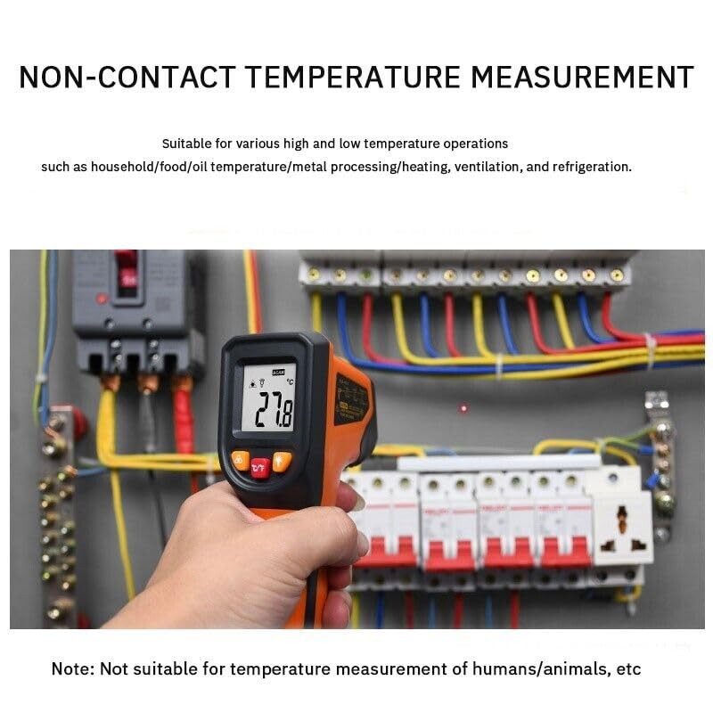 Digital Infrared Thermometer -50~600℃ NJTY Laser Pyrometer Gun Non-Contact Laser