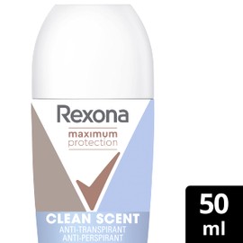 Rexona Maximum Protection Anti-Transpirant Roll-On Clean Scent mit Schutz vor starkem Schwitzen und Körpergeruch 50 ml 1 Stück