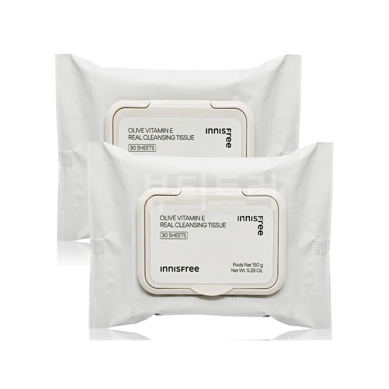 Innisfree Olive Vitamin E Real Cleansing Tissue 30 sheets X
