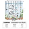 VentuCoven Ocean Shower Curtain Life is Better at The Beach