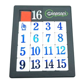 Number Slide Puzzle Brain Teaser IQ Game - Pack of 1 (15 Number 1Pcs)