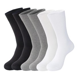 Odor Resistant 7DayOtter Bamboo Comfortable Cotton Dress Calf Socks Stay Fresh