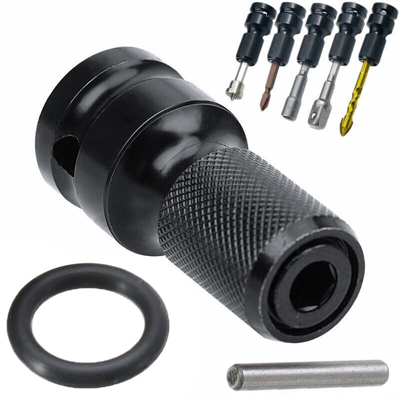 KEWAYO 4Pcs Quick Release Change 1/2-Inch Square Drive to 1/4-Inch