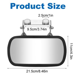 Strong Magnetic Tractor Side Mirror Compatible With Kubota Mahindra John Deere Tractor Accessories, Golf Cart Rear View MIrror, Forklift Rearview Mirror- 1pcs