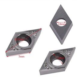 YWBL-WH DCGT070204-AK Carbide Inserts CNC Reversible Plates Blade Lathe Tool with Box of 10