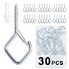 CADONO 30 PCS Cup Screw-in Hanger Hooks with Safety Buckle,