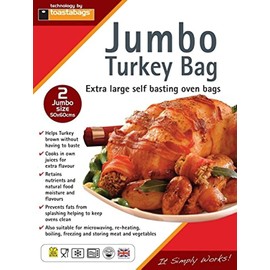 Toastabags Roasting Bags, Transparent, 45 x 55 cm, Pack of 2