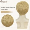 Creamily Mens Wigs Short Hair, Mens Hair Replacement Wig Realistic