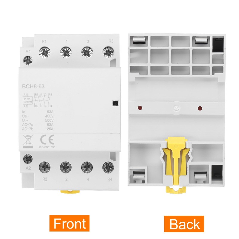 sourcing map AC Contactor 63A 4 Pole 2NO 2NC 110V