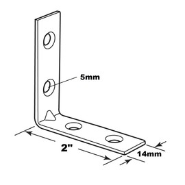 Escuadra Metálica Profesional Soporte de Estante, Repisas Flotantes, Estanterías y Más Herrajes y Mensulas para Prensa Esquineras de Carpintería, Hogar, Baños Esquina L de 2 Pulgadas, 24 piezas