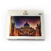 Vatican City. Illuminated St. Peters Basilica in Vatican City by