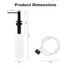 GZOII Soap Dispenser for Kitchean Sink, Built in Black Soap
