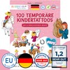 Papierdrachen Bibi & Tina Tattoos for Children, Skin-Friendly Children's Tattoos,